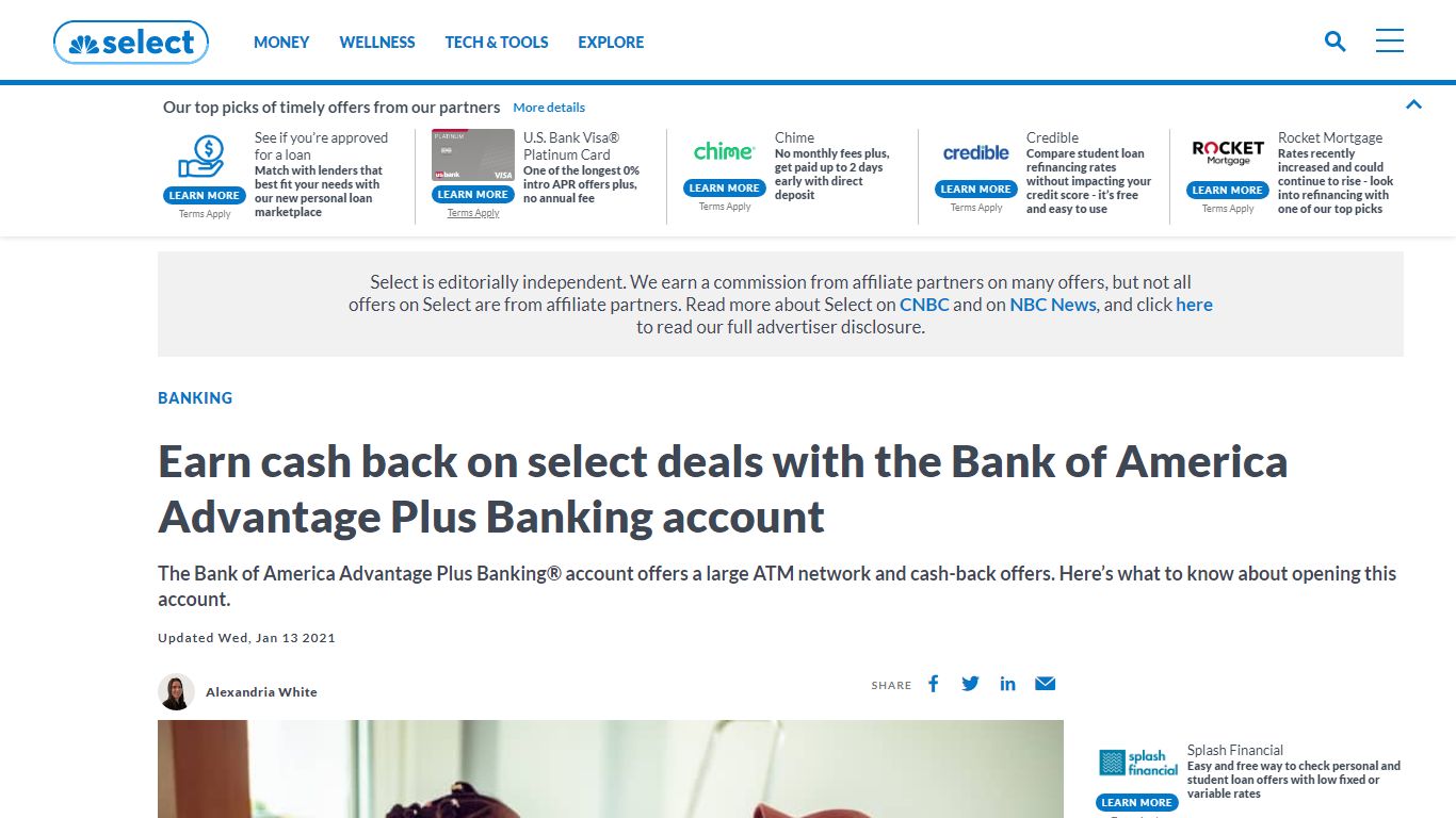 Bank of America Advantage Plus Banking Account Review - CNBC