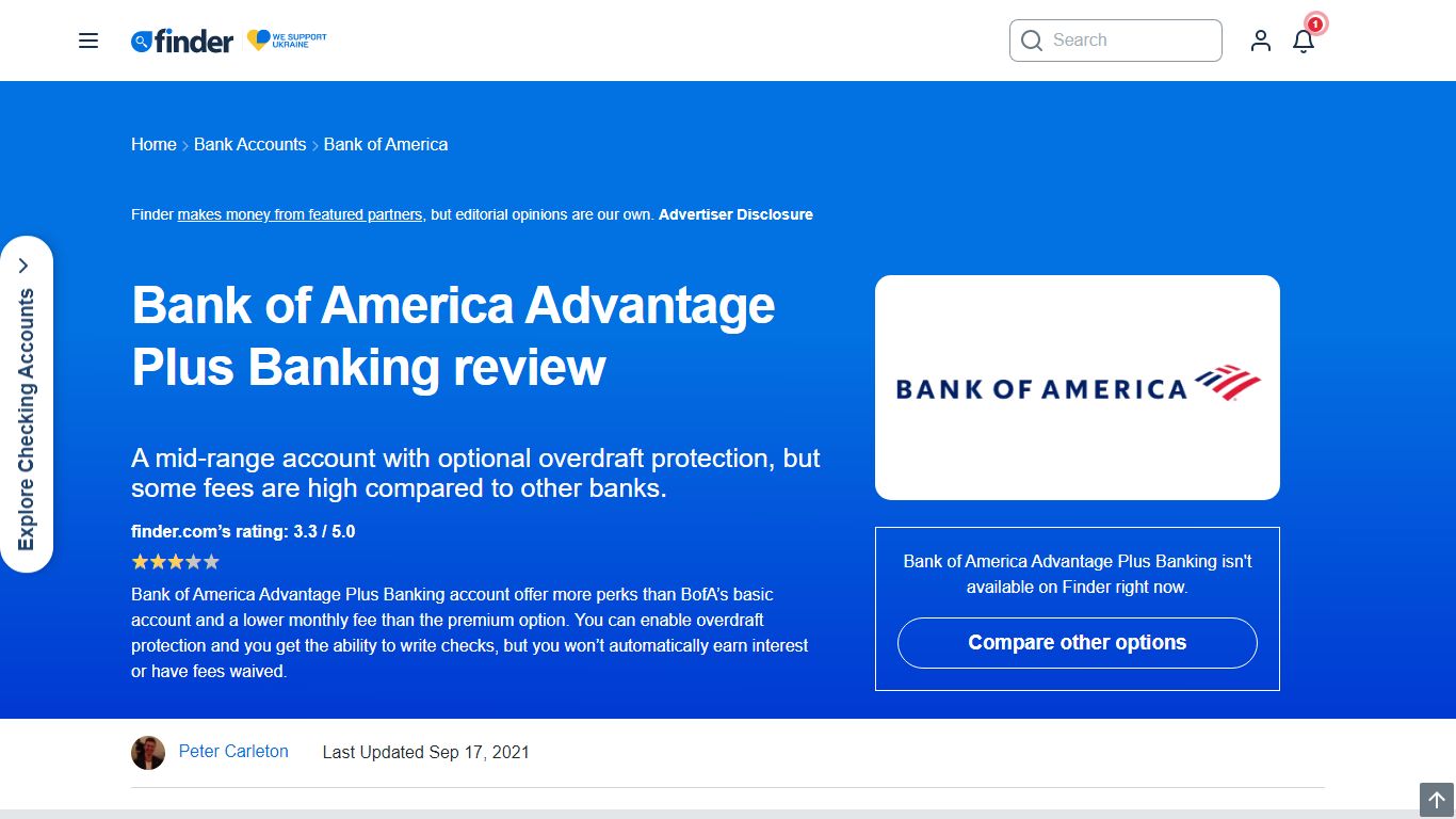 Bank of America Advantage Plus review 2022 | finder.com